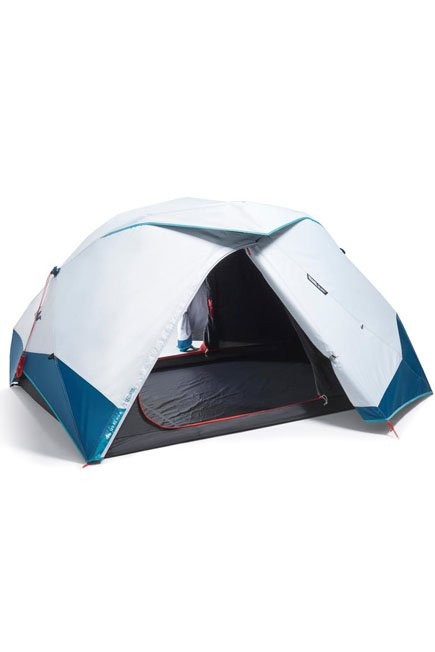 QUECHUA - Camping Tent 2 Seconds Easy - Fresh and Black - 2 Person, Snow White