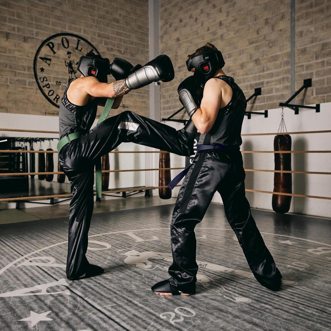 12 Oz Kickboxing Gloves 500, Black, No Color, large image number 13