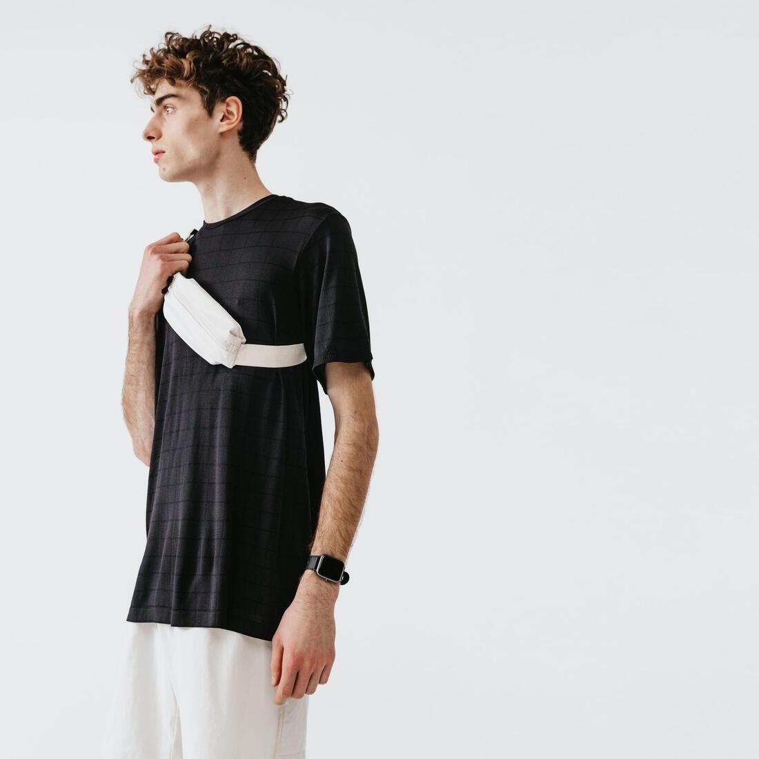 Small  Kalenji Dry+ Feel  Loose-Fitting Breathable Running T-Shirt, Dark Blue, , large image number 10