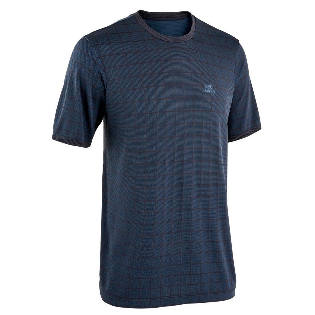 Small  Kalenji Dry+ Feel  Loose-Fitting Breathable Running T-Shirt, Dark Blue, , large image number 14