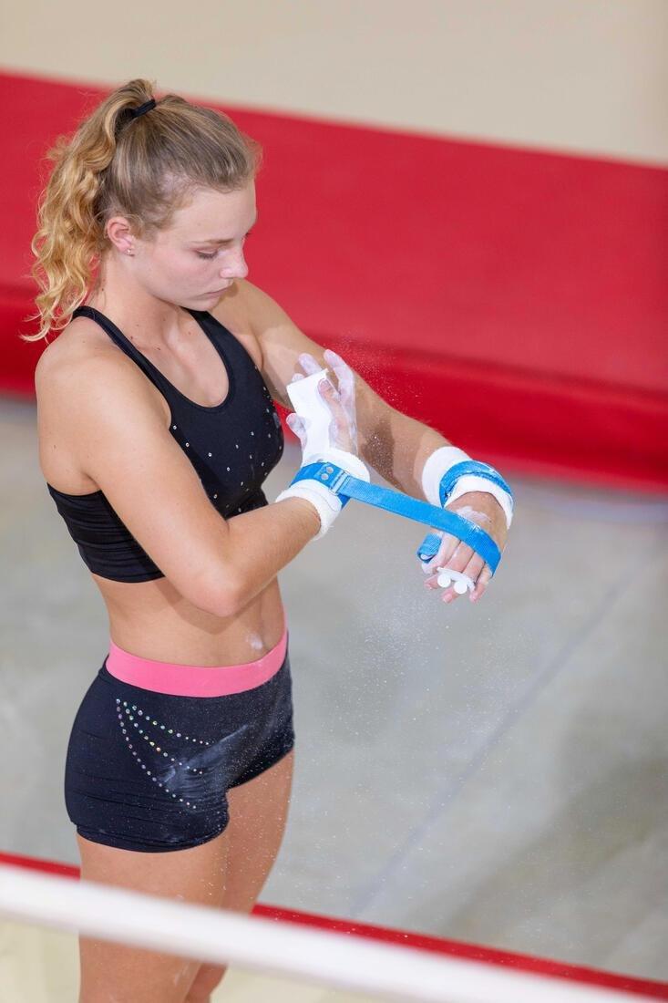 14-15 Years  Girls' Artistic Gymnastics Shorts - /Glitter, Black, No Color, large image number 10