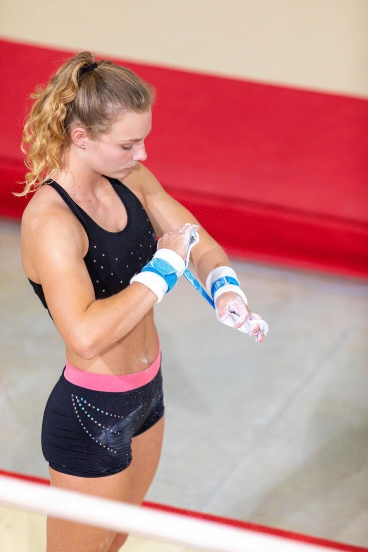 14-15 Years  Girls' Artistic Gymnastics Shorts - /Glitter, Black, No Color, large image number 11