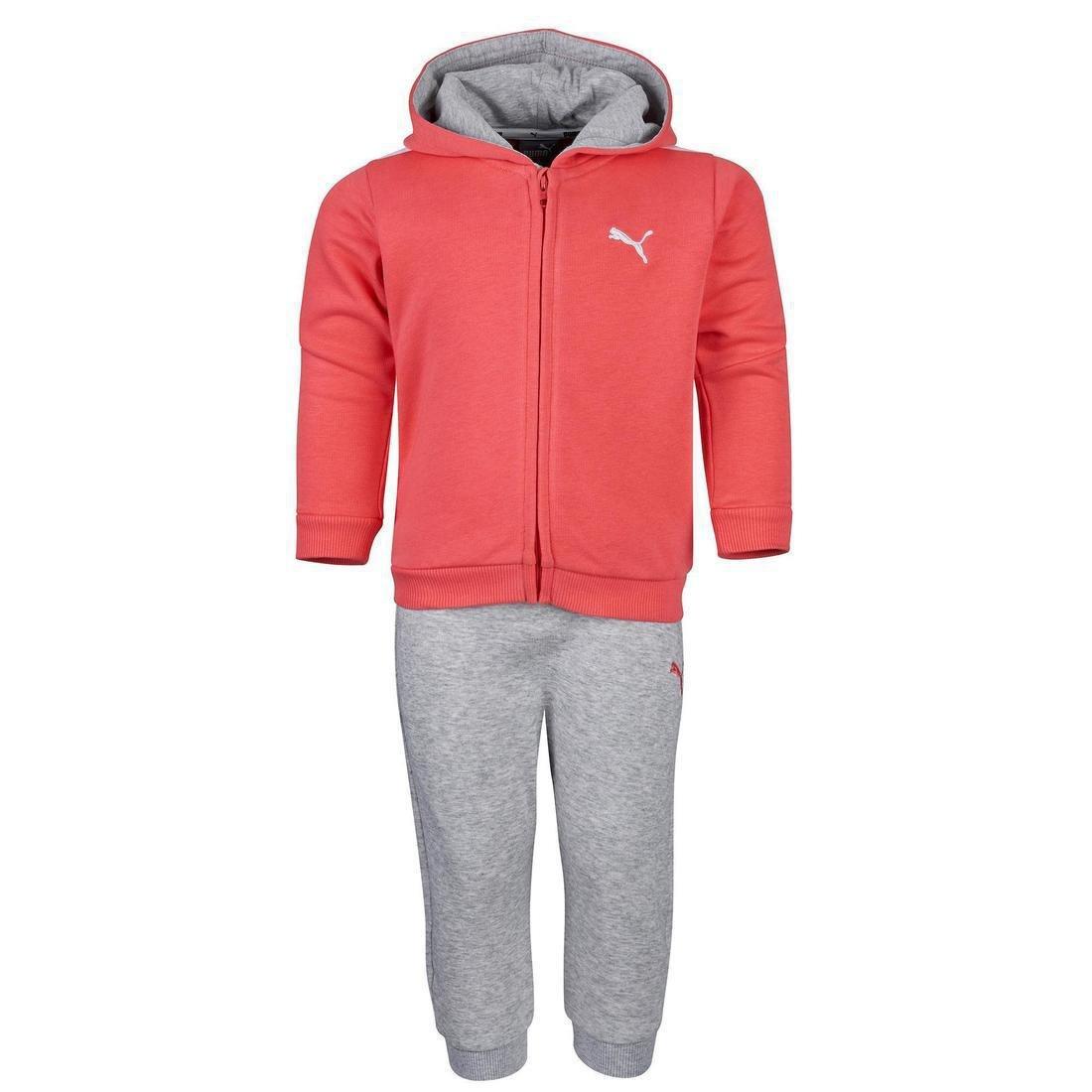 3-4 Years  Baby Gym Tracksuit - Grey/Pink, , large image number 9