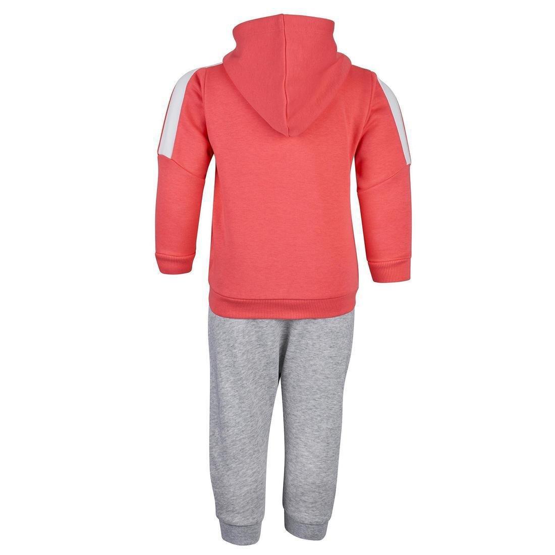 3-4 Years  Baby Gym Tracksuit - Grey/Pink, , large image number 10