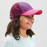 QUECHUA - قبعة المشي للأطفال، من سن 7-15 سنة، وردي
