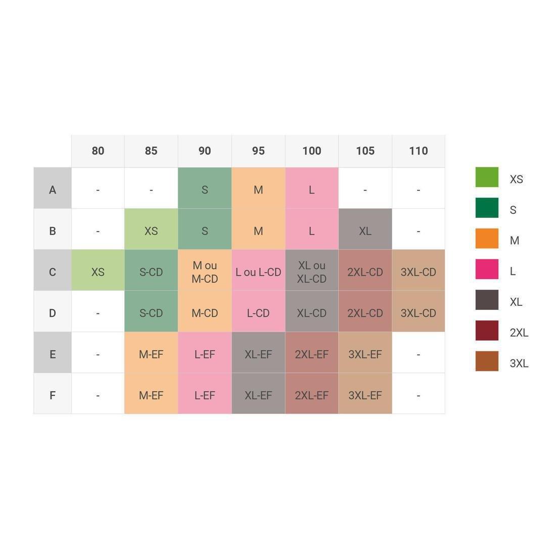 حمالة صدر رياضية متوسطة داعمة 500، أبيض، مقاس M, No Color, large image number 14