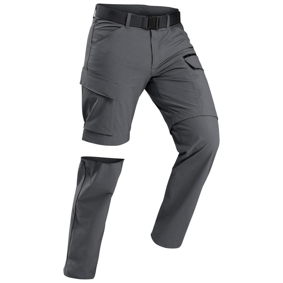 W30 L33  Men's Convertible Travel Trousers, Carbon Grey, , large image number 0