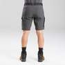 FORCLAZ - W30 L33  Men's Convertible Travel Trousers, Carbon Grey