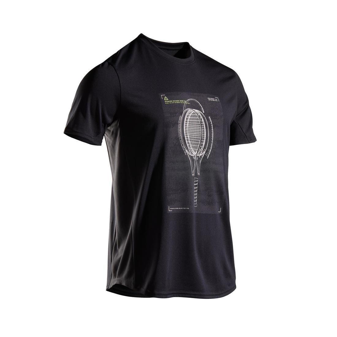 2XL  Men's Tennis T-Shirt TTS100, Navy Blue, , large image number 12