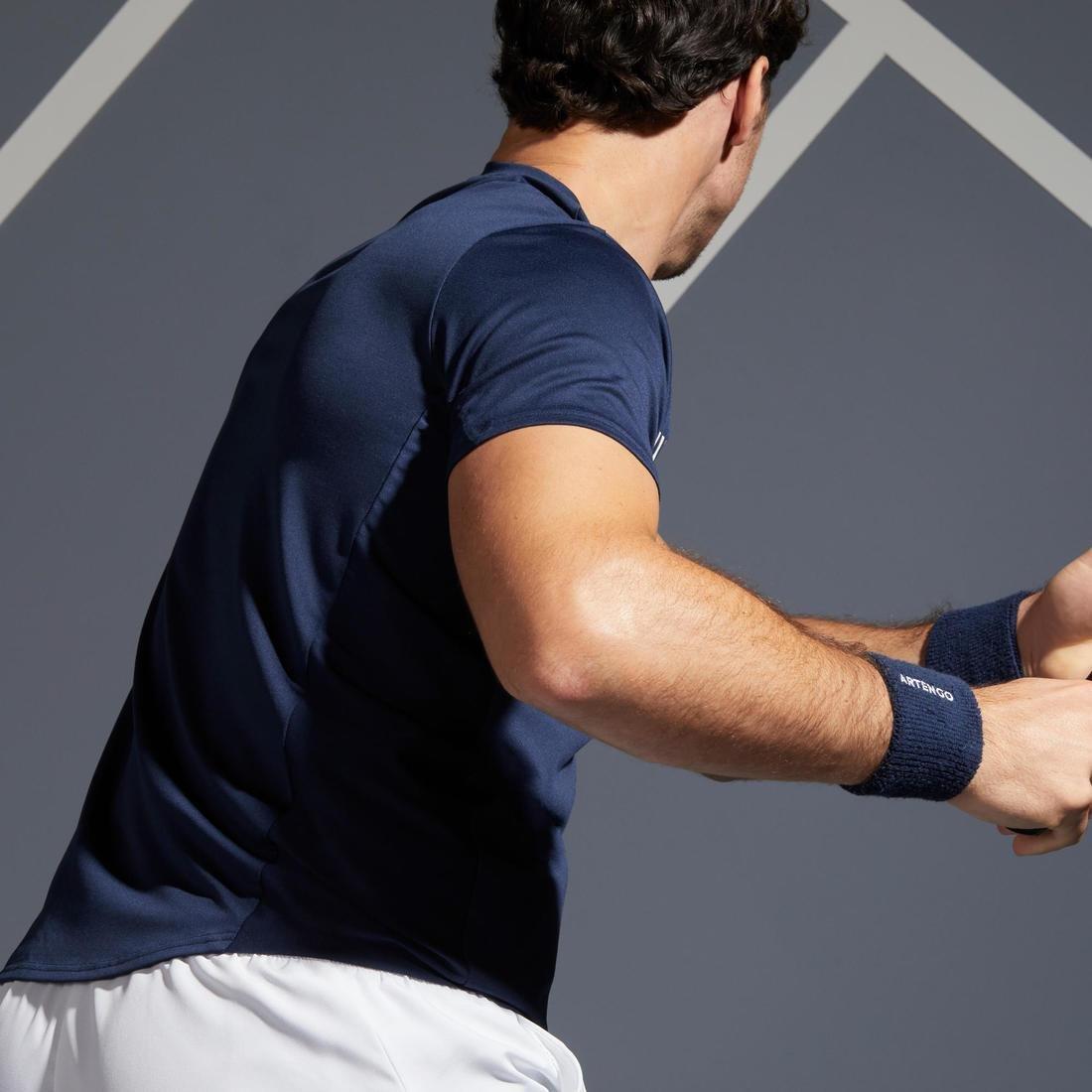 Medium  Men's Tennis T-Shirt TTS100, Navy Blue, , large image number 9