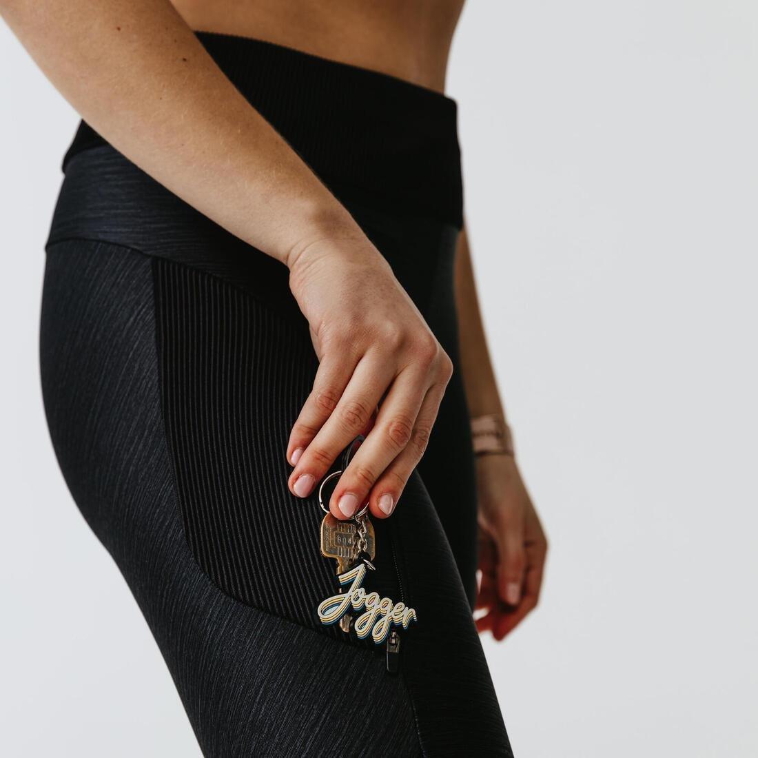 W33 L31  Run DRY+FEEL Women's Short Running Leggings, Black, , large image number 10