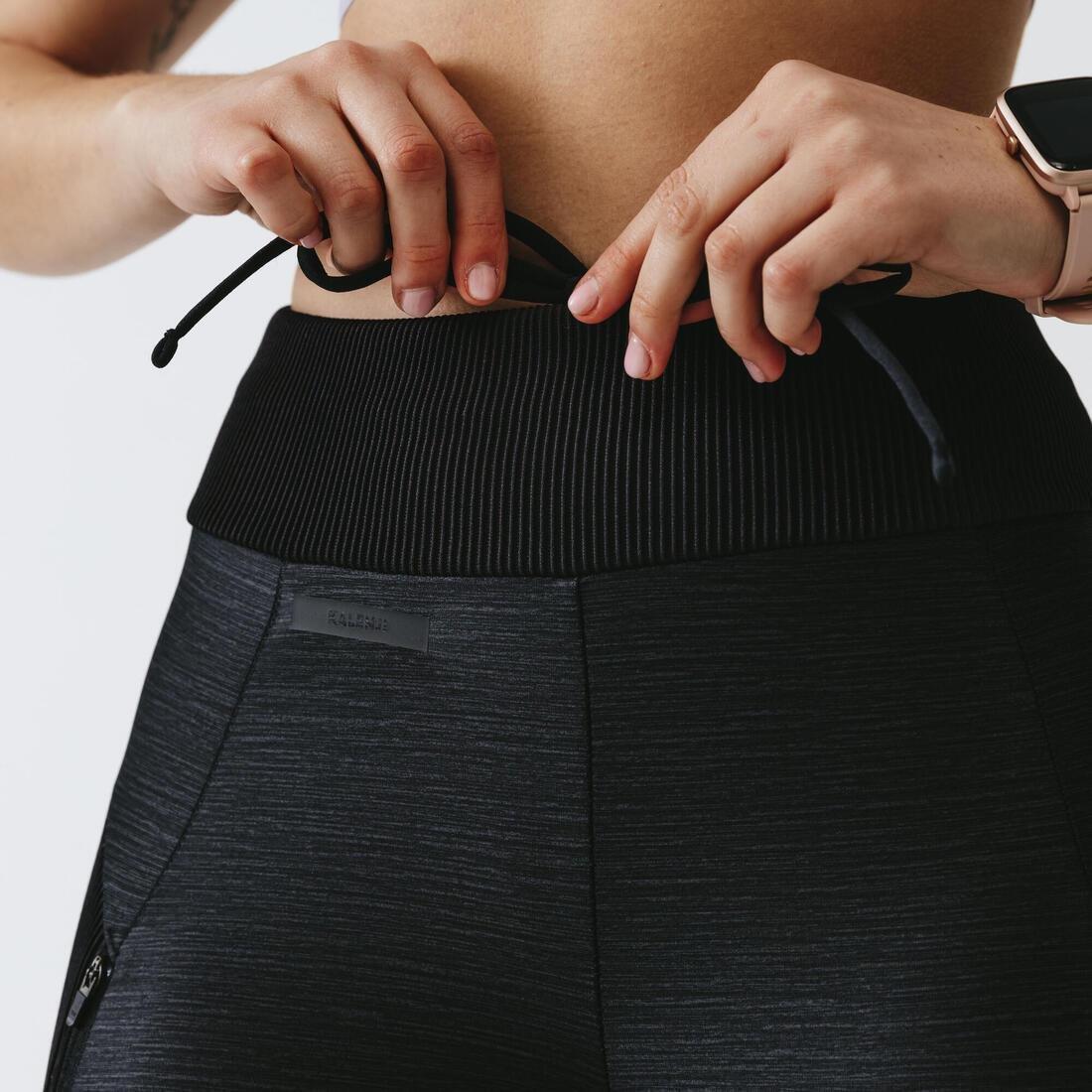 W30 L31  Run DRY+FEEL Women's Short Running Leggings, Black, , large image number 9
