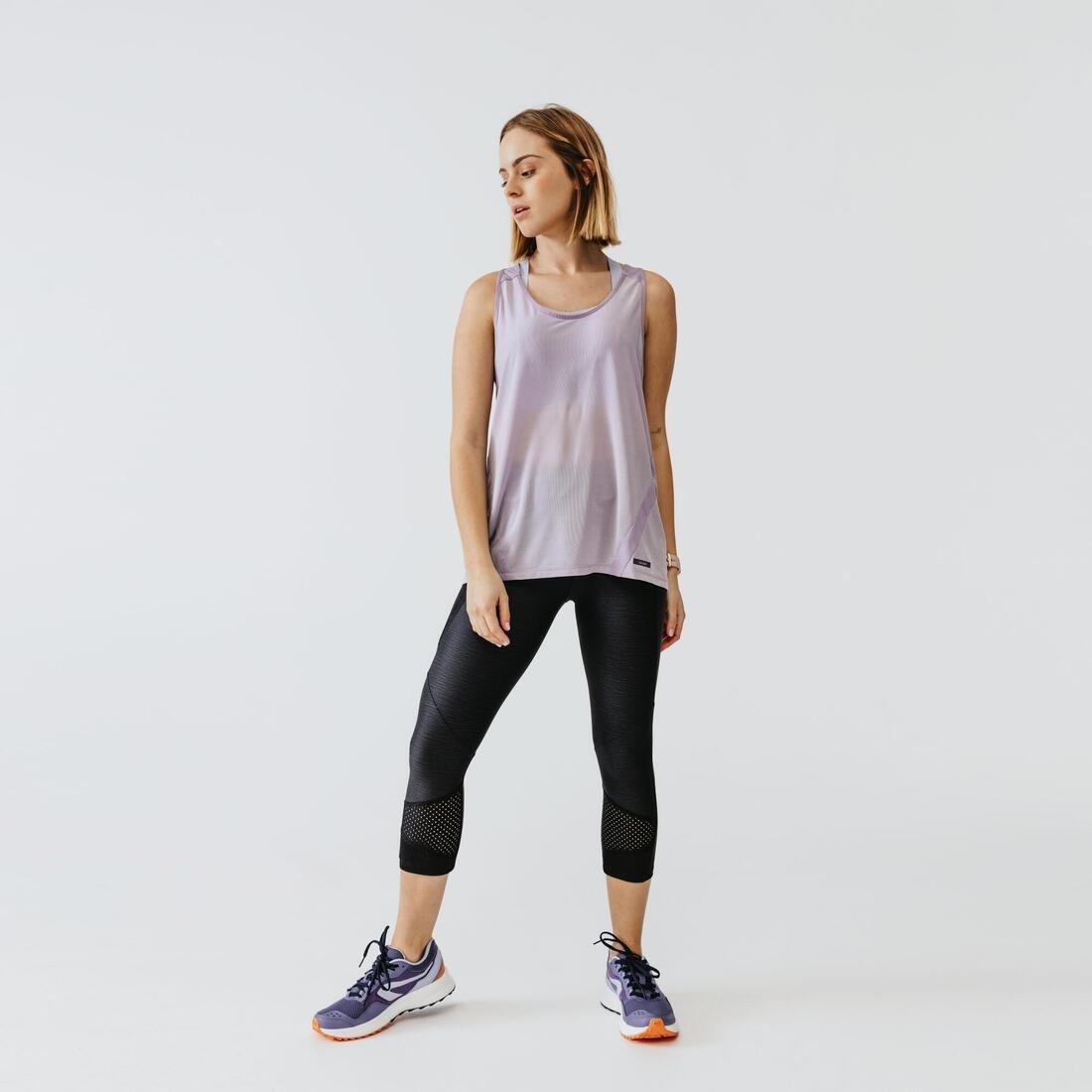W26 L30  Run DRY+FEEL Women's Short Running Leggings, Blue, , large image number 6