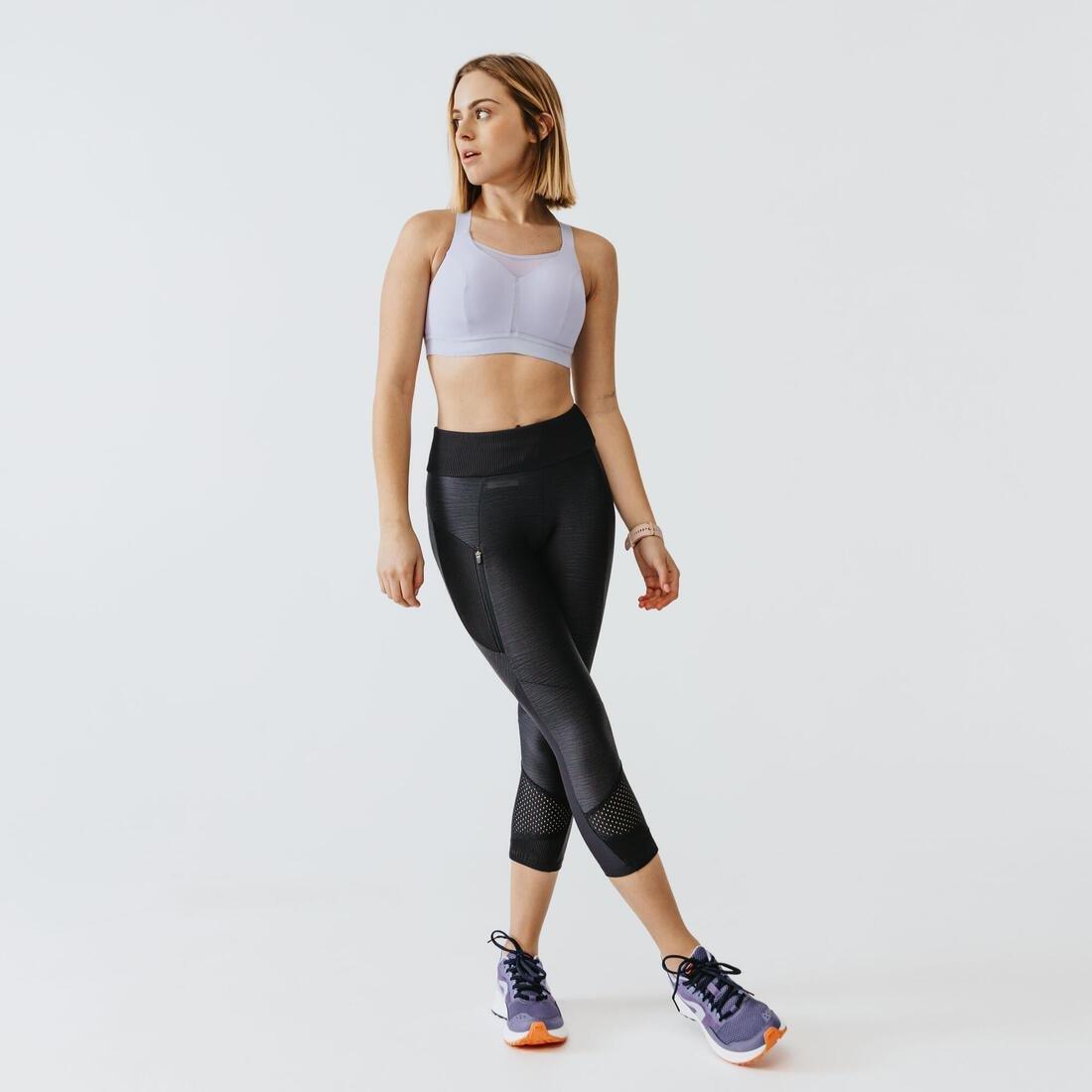 W26 L30  Run DRY+FEEL Women's Short Running Leggings, Blue, , large image number 7