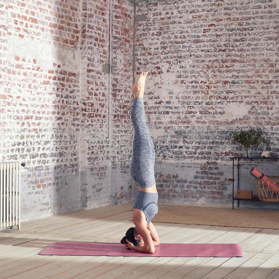 Small  Seamless 7/8 Dynamic Yoga Leggings - Mottled, Dark Grey, , large image number 7