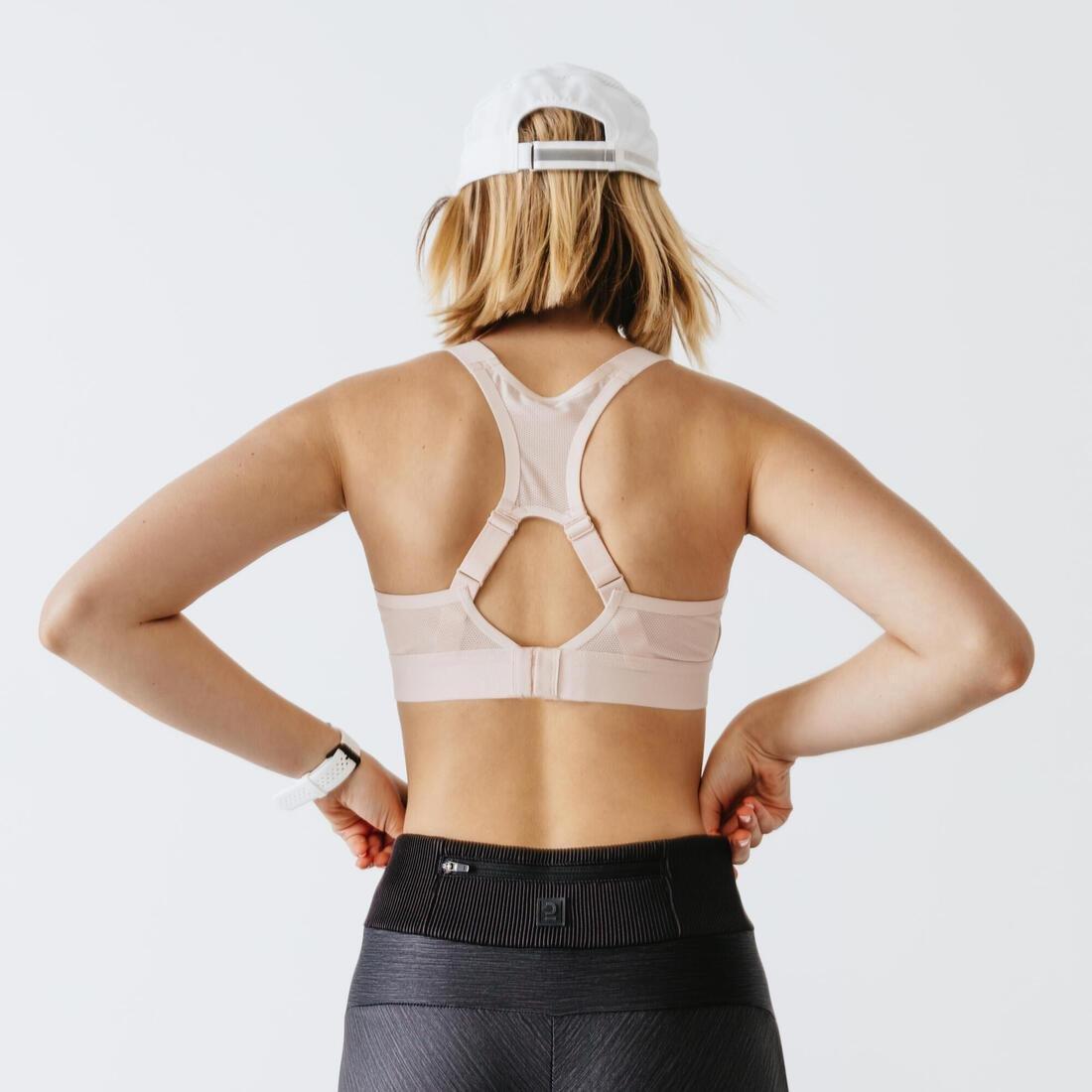 L Cd Comfort Running Bra Black, Peach, , large image number 3