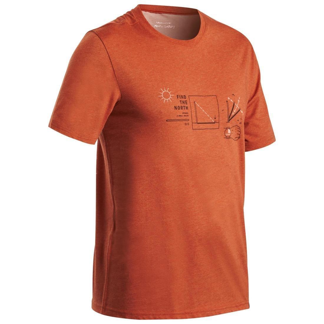 2Xl  Techtil 100 Short-Sleeved Hiking T-Shirt - Mottled, Navy Blue, , large image number 12
