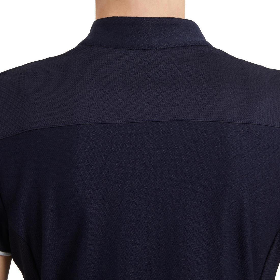 M  Women's Short-Sleeved Horse Riding Polo Shirt 500, Navy, , large image number 7