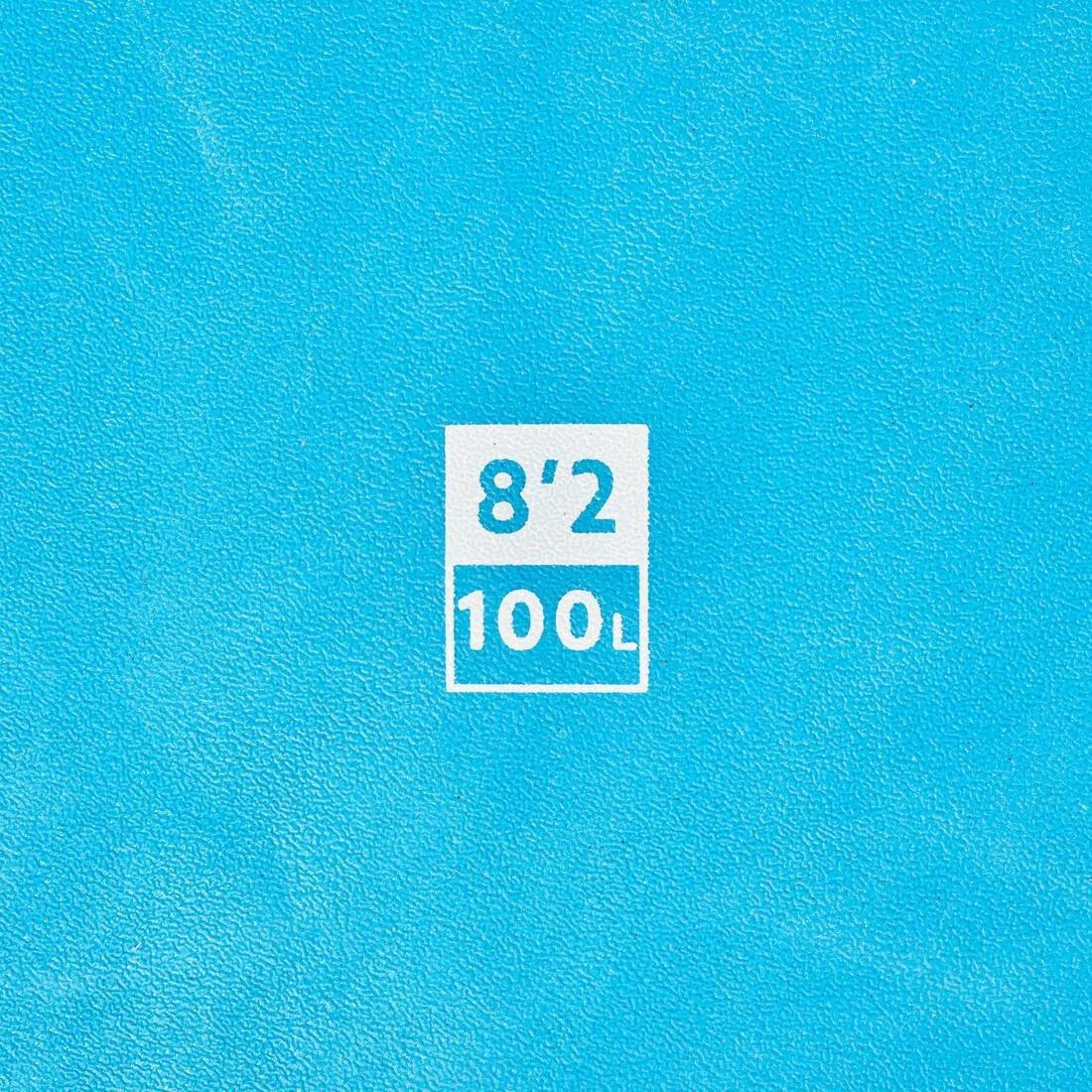 لوح ركوب أمواج من الفوم 100 8'2 مزود بمقود و 3 زعانف., , large image number 5