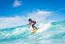 OLAIAN - 8-9Y  Girl's Surf Swimsuit Top Bondi 500, Pale Mint