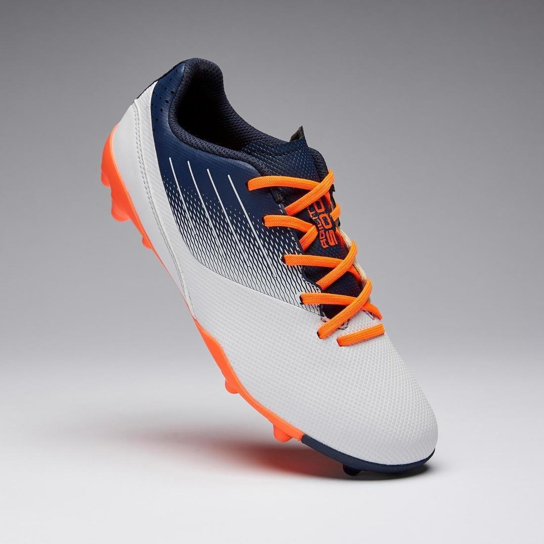 Unisex Kids Agility 500 Mg Dry Pitch Low-Top Football Boots , Grey, , large image number 6