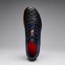 KIPSTA - حذاء كرة قدم جلد للأطفال أجيليتي 500 م.ج مقاس 33 أوروبي- أزرق داكن