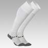 KIPSTA - Eu 27-30  Kids' Football Socks F500 - White With Stripes