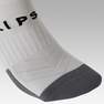 KIPSTA - Eu 31-34  Kids' Football Socks F500 - White With Stripes