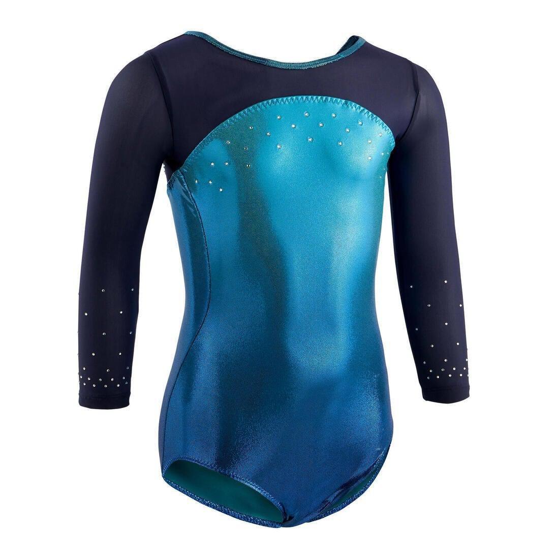 10-11Y  Girls' Gym Leotard, Black, , large image number 0