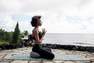 KIMJALY - W28 L31 Women's Eco-Designed Gentle Yoga Leggings, Black