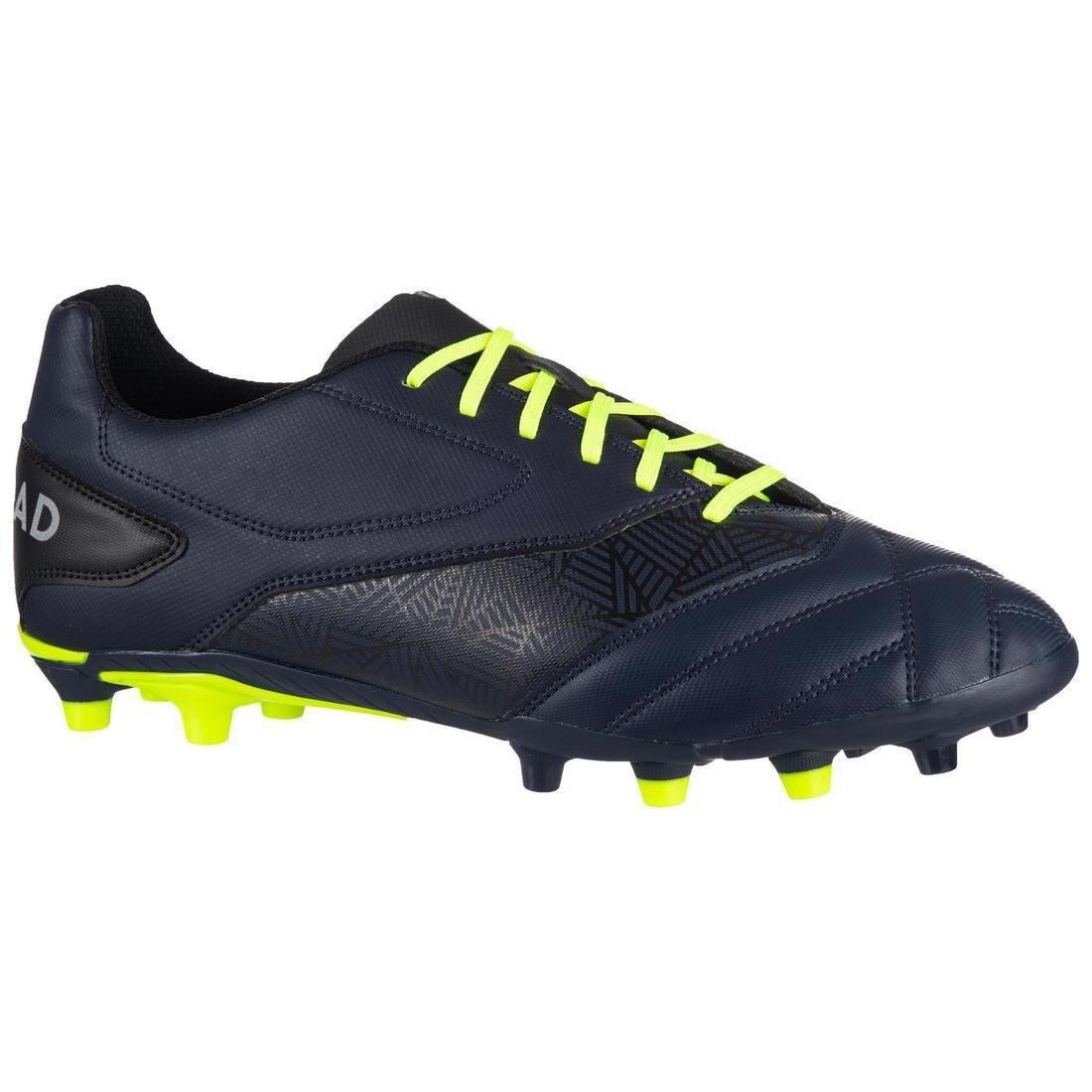 EU 40  Firm Ground Moulded Rugby Boots Density R100 FG, Asphalt Blue, , large image number 0