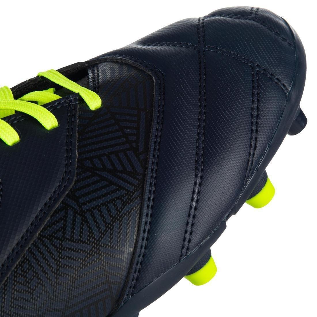 EU 40  Firm Ground Moulded Rugby Boots Density R100 FG, Asphalt Blue, , large image number 3