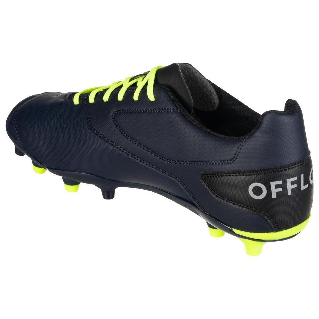 EU 40  Firm Ground Moulded Rugby Boots Density R100 FG, Asphalt Blue, , large image number 6