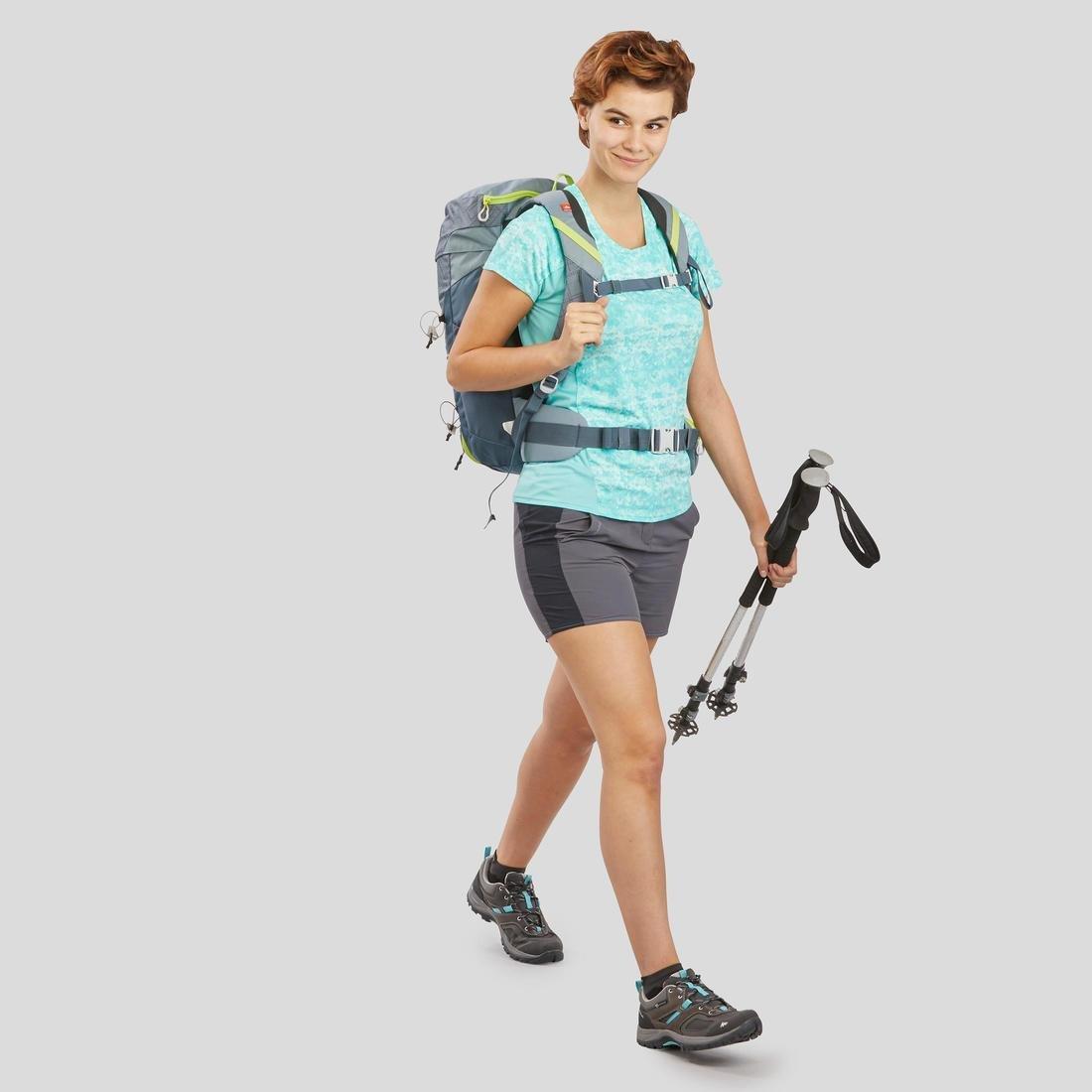 Womens Mountain Walking Shorts - Mh100, Grey, , large image number 3
