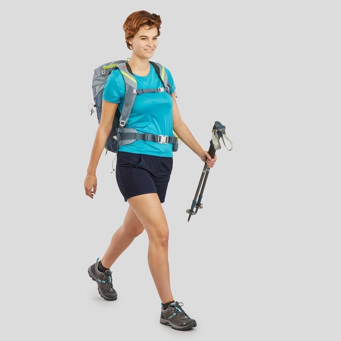 Womens Mountain Walking Shorts - Mh100, Blue, , large image number 9
