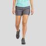 QUECHUA - M/L Women's Mountain Walking Shorts - MH100, Asphalt Blue