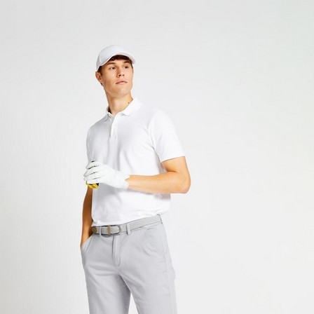 INESIS - Men's Golf Short Sleeve Polo Shirt - White