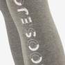 DOMYOS - 5-6Y Girls' Gym Leggings 100 - Printed, Carbon Grey