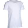 DOMYOS - 5-6Y  Kids' Basic Cotton T-Shirt, Snow White