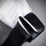 OUTSHOCK - 12 Oz  Muay Thai Leather Gloves 500 - Black/Silver
