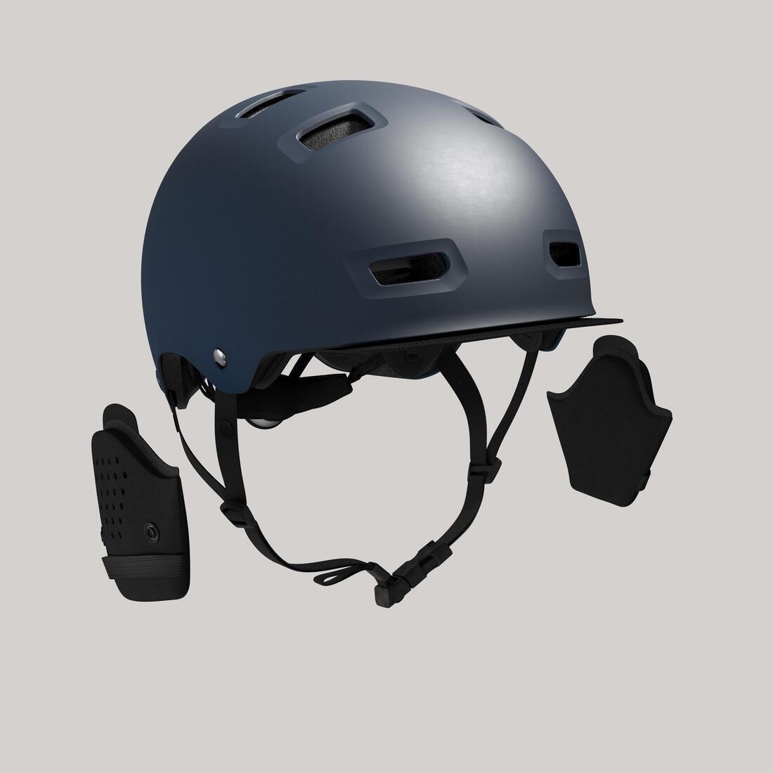 59-62 cm  500 Urban Cycling Bowl Helmet, Dark Blue, , large image number 5