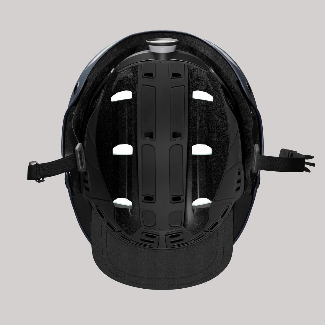 59-62 cm  500 Urban Cycling Bowl Helmet, Dark Blue, , large image number 6