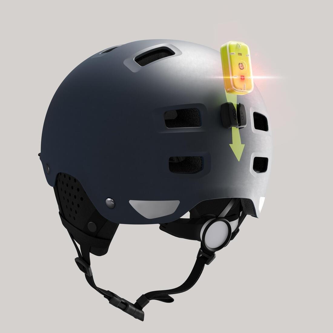 59-62 cm  500 Urban Cycling Bowl Helmet, Dark Blue, , large image number 7