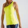 DOMYOS - 2XS Muscle Back Fitness Tank Top My Top, Fluo Coral Pink