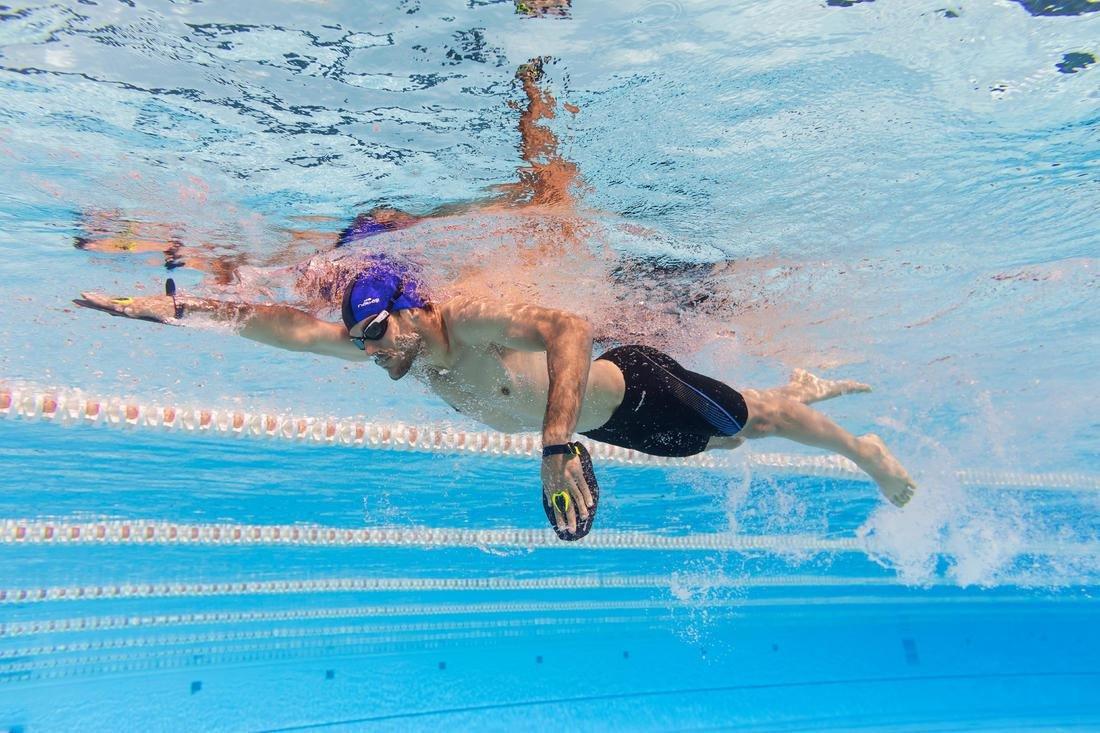 Medium  Men's Swimming Jammer Fit, Petrol Blue, , large image number 9