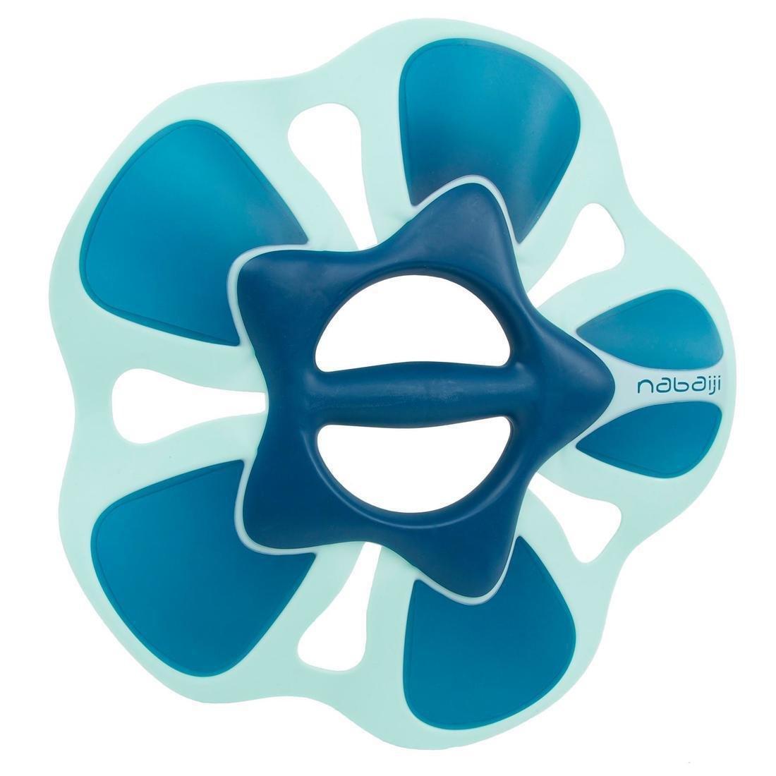 Pair of Aquafit Pullpush Dumbbells Flower L Blue, , large image number 0