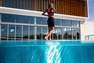 NABAIJI - XL/2XL  Aquabottom aquafitness Long Swim Shorts, Black