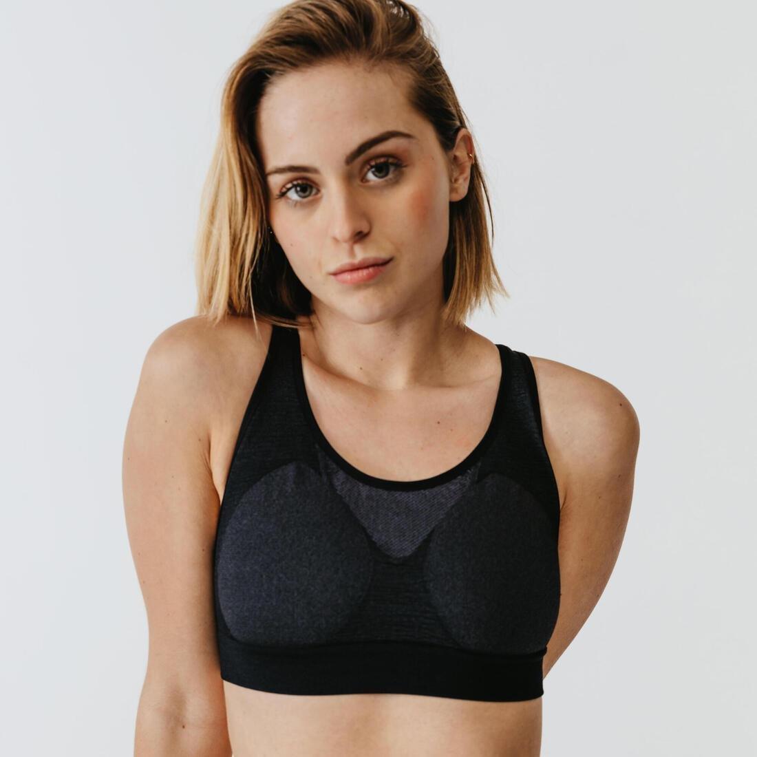 Large  Basic Running Bra - Black, , large image number 0