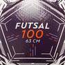IMVISO - Unique Size  100 Hybrid 63Cm Futsal Ball - Snow White