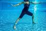 NABAIJI - M/L Women's Aquafitness Legsuit One-Piece Swimsuit Anna - Black Square, Black
